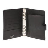 LOUIS VUITTON Louis Vuitton Epigenda MM Black Silver Bracket R20042 Unisex Epi Leather Notebook Cover AB Rank Used Ginzo