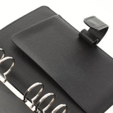 LOUIS VUITTON Louis Vuitton Epigenda MM Black Silver Bracket R20042 Unisex Epi Leather Notebook Cover AB Rank Used Ginzo