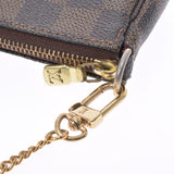 LOUIS VUITTON Louis Vuitton Damier Mini -pip Shet Accessory Brown N58009 Ladies Damier Camban Accessory Pouch B Rank Used Ginzo