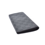 LOUIS VUITTON Louis Vuitton Damier Graphit Portofoyille Brother Black N62665 Men's Dami Graphit Canvas Wallet AB Rank Used Ginzo