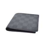 LOUIS VUITTON Louis Vuitton Damier Graphit Portofoy Yumarco Old Type Black N62664 Men's Dami Graphit Canvas Bi -fold Wallet A Rank Used Ginzo