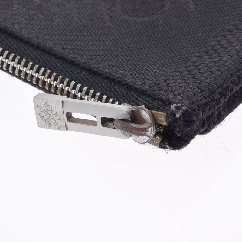 LOUIS VUITTON Louis Vuitton Jean Pochette Cre Black M93549 Men's Damijuan Coin Case B Rank used Ginzo