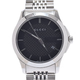 GUCCI Gucci G Timeless YA126.4 Men's SS Watch Quartz Black Dial A Rank used Ginzo