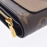 LOUIS VUITTON Louis Vuitton Monogram Reverse Portofoille Juliet Brown M69432 Ladies Monogram Canvas Bi -fold Wallet AB Rank Used Ginzo