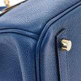 HERMES Hermes Birkin 30 Deep Blue Gold Bracket D (Around 2019) Ladies Toryon Byoyo Handbag A Rank Used Ginzo