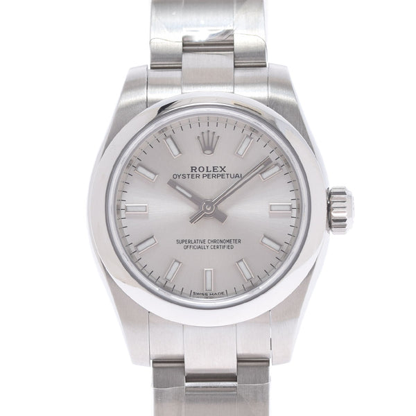 ROLEX Rolex Parpetual 176200 Ladies SS Watch Automatic Silver Dial Unused Ginzo [Mother's Day Recommended]