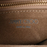 JIMMY CHOO Jimmy Choo Steve Semi -Shoulder Beige Gold Gold Bracket Ladies Leather Shoulder Bag AB Rank Used Ginzo