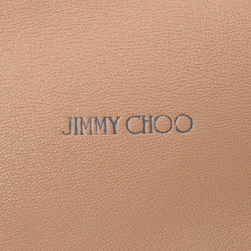 JIMMY CHOO Jimmy Choo Steve Semi -Shoulder Beige Gold Gold Bracket Ladies Leather Shoulder Bag AB Rank Used Ginzo