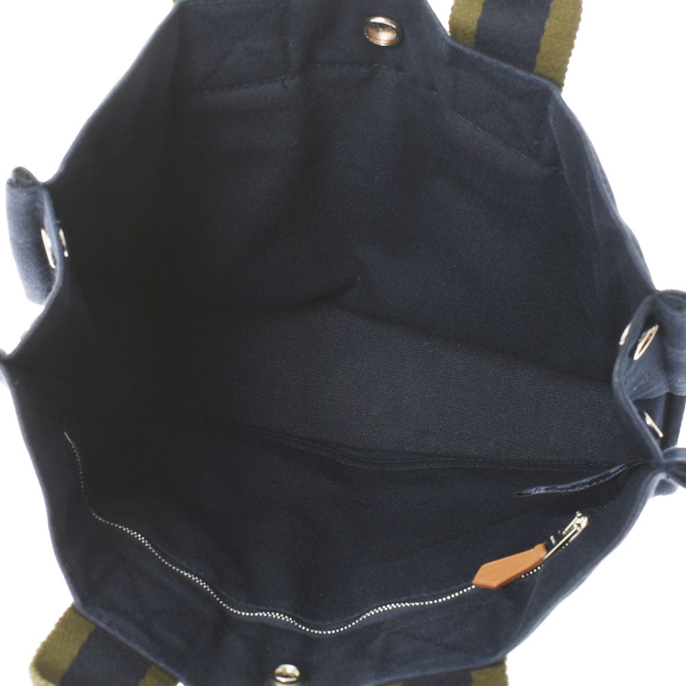 エルメスフールトゥPM 紺/緑 ユニセックス トートバッグ HERMES 中古