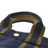 HERMES Hermes Fooltu PM Navy/Green Unisex Canvas Tote Bag A Rank used Ginzo