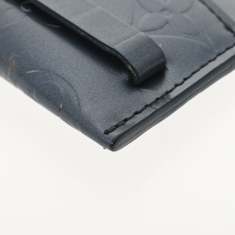 路易威顿路易·维顿（Louis Vuitton）路易·威登（Louis Vuitton）会标垫钩针编织PM蓝色M65134男女通用会标垫钥匙案例AB级使用Ginzo