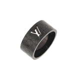 LOUIS VUITTON Louis Vuittonberg Champs -Elyse Black Size XS M66110 No. 15 Unisex Metal Ring / Ring AB Rank Used Ginzo