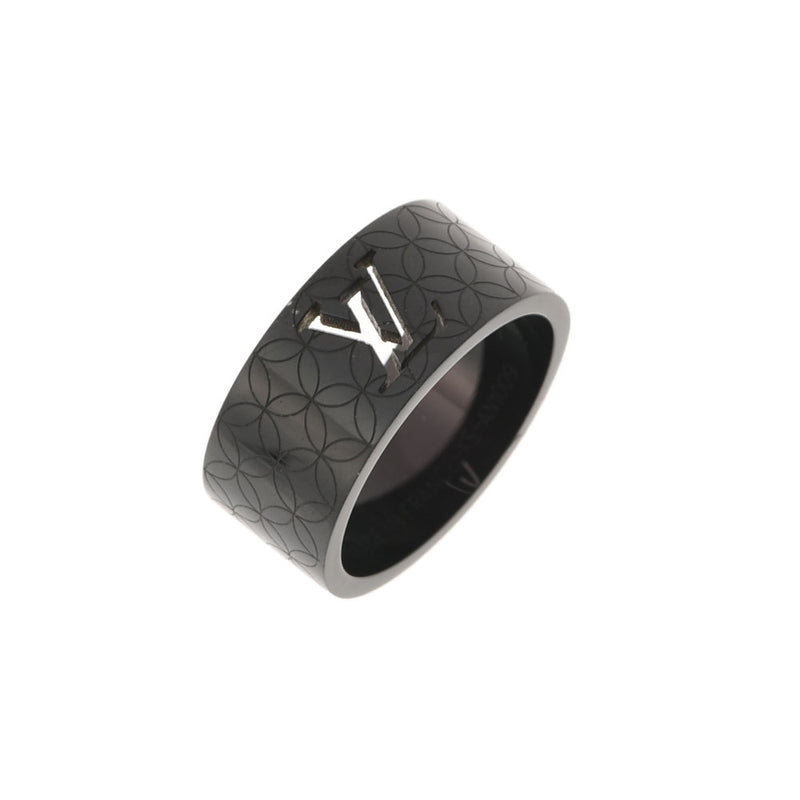 LOUIS VUITTON Louis Vuittonberg Champs -Elyse Black Size XS M66110 No. 15 Unisex Metal Ring / Ring AB Rank Used Ginzo