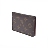 LOUIS VUITTON Louis Vuitton Monogram Portudou Cult Vertical Brown M60533 Unisex Monogram Canvas Pass Case AB Rank Used Ginzo