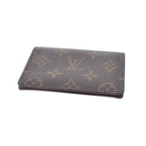 LOUIS VUITTON Louis Vuitton Monogram Portudou Cult Vertical Brown M60533 Unisex Monogram Canvas Pass Case AB Rank Used Ginzo