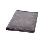 LOUIS VUITTON Louis Vuitton Monogram Portcarte Pass Vertical Brown M66541 Unisex Monogram Canvas Card Case AB Rank Used Ginzo