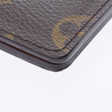 LOUIS VUITTON Louis Vuitton Monogram Portcarte Pass Vertical Brown M66541 Unisex Monogram Canvas Card Case AB Rank Used Ginzo