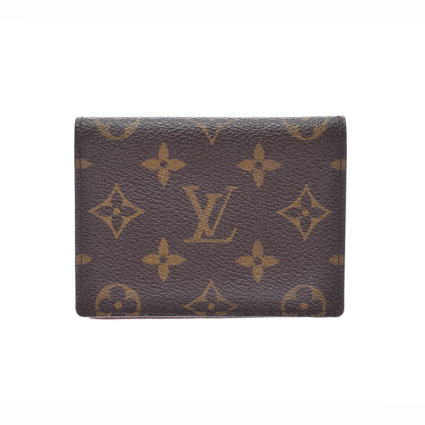 路易威顿路易斯·维顿（Louis Vuitton）会标Japon Sangapur Pass Case Brown M60530女士会标Canvas Canvas Cass Case Ab case Ab rank used hud ginzo