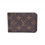 LOUIS VUITTON Louis Vuitton Monogram Portofoy Yubans Brown Gold Bracket M66543 Ladies Monogram Canvas Pass Case AB Rank Used Ginzo