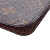 LOUIS VUITTON Louis Vuitton Monogram Portofoy Yubans Brown Gold Bracket M66543 Ladies Monogram Canvas Pass Case AB Rank Used Ginzo