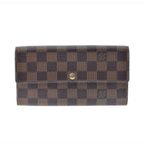 LOUIS VUITTON Louis Vuitton Damier Portofoyilla Old Brown N61734 Ladies Dami Cambus Wallet AB Rank Used Ginzo