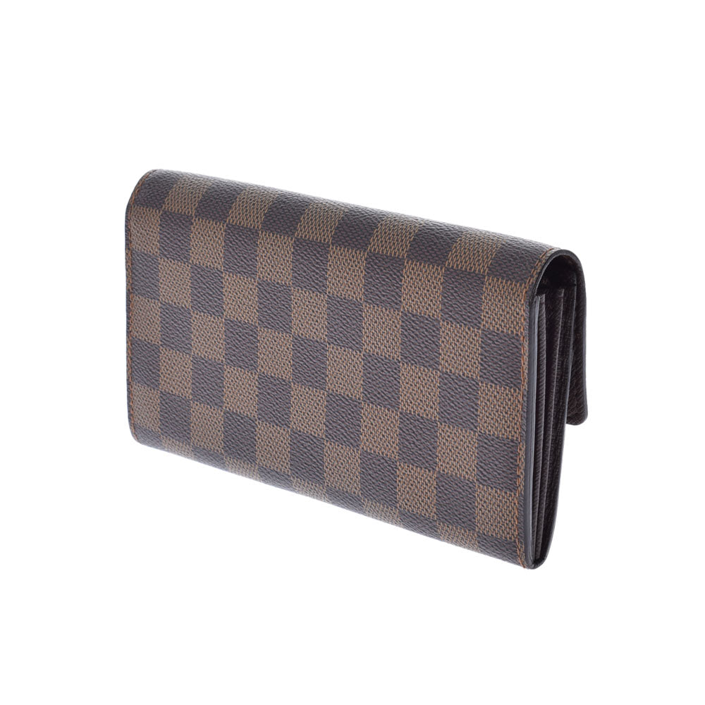 ルイヴィトンポルトフォイユサラ 旧型 14137 ブラウン レディース ダミエキャンバス 長財布 N61734 LOUIS VUITTON 中古 –  銀蔵オンライン