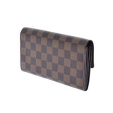 路易·威登（Louis Vuitton）路易·威登（Louis Vuitton）达米尔（Damier）portofoyilla旧棕色N61734女士Dami Cambus Wallet AB级使用Ginzo