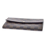 路易·威登（Louis Vuitton）路易·威登（Louis Vuitton）达米尔（Damier）portofoyilla旧棕色N61734女士Dami Cambus Wallet AB级使用Ginzo