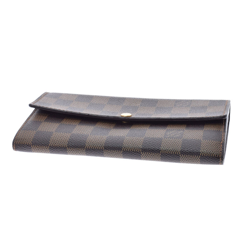 LOUIS VUITTON Louis Vuitton Damier Portofoyilla Old Brown N61734 Ladies Dami Cambus Wallet AB Rank Used Ginzo