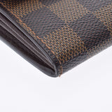 LOUIS VUITTON Louis Vuitton Damier Portofoyilla Old Brown N61734 Ladies Dami Cambus Wallet AB Rank Used Ginzo