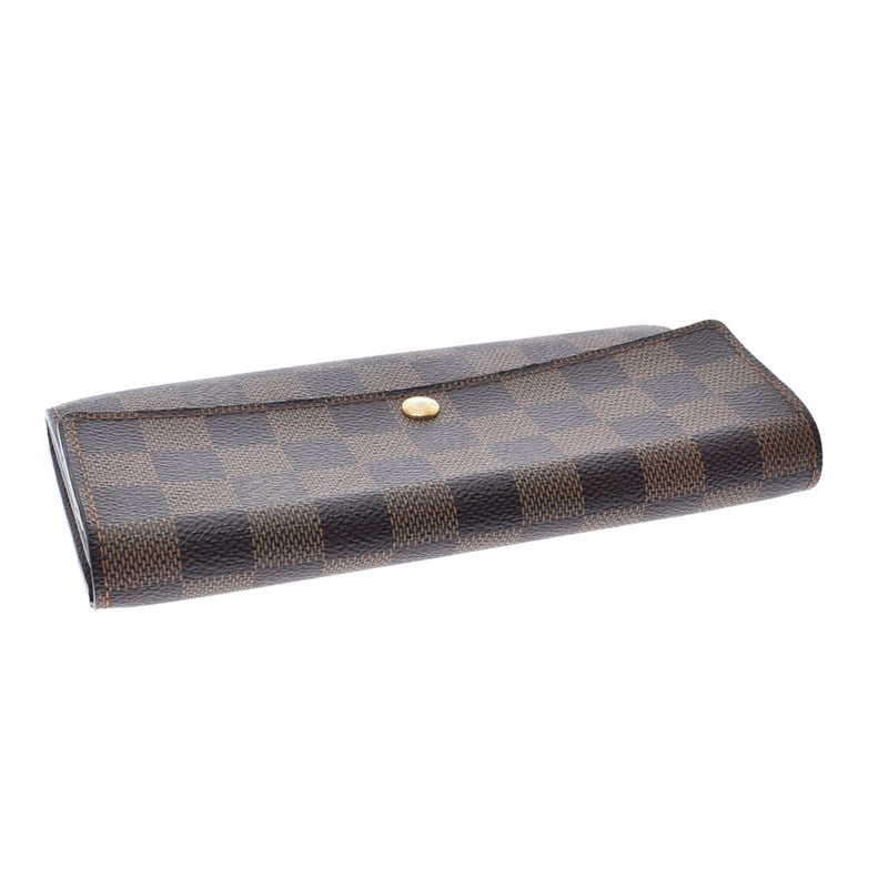 LOUIS VUITTON Louis Vuitton Damier Portofoyilla Old Brown N61734 Ladies Dami Cambus Wallet AB Rank Used Ginzo