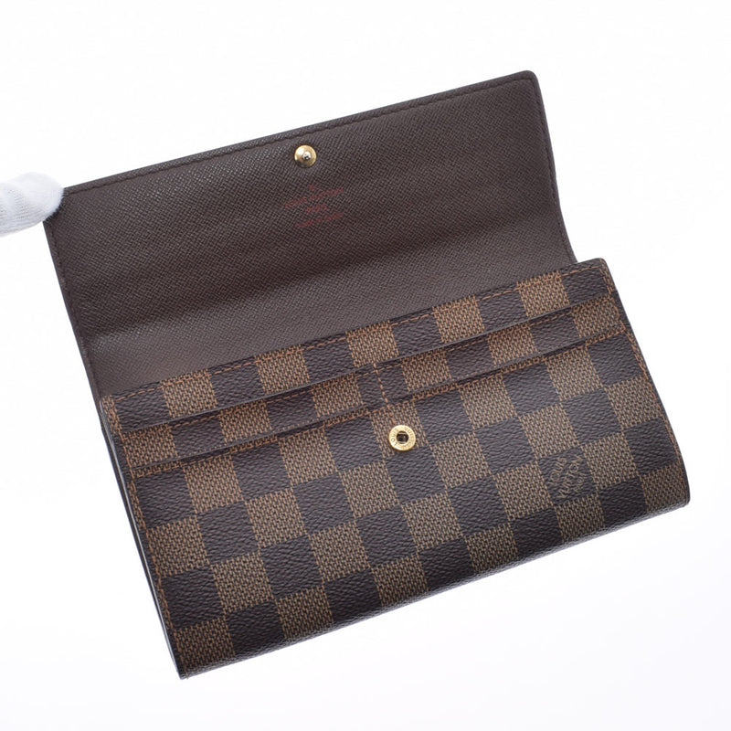 LOUIS VUITTON Louis Vuitton Damier Portofoyilla Old Brown N61734 Ladies Dami Cambus Wallet AB Rank Used Ginzo