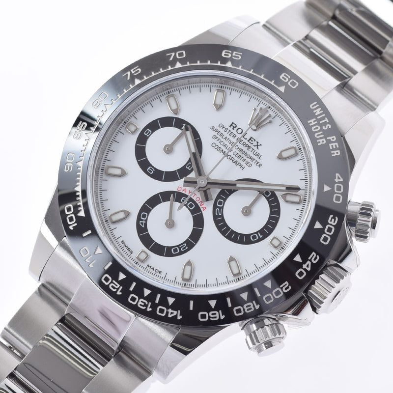 [Cash special price] ROLEX Rolex Daytona 116500LN Men's SS Watch Automatic White Dial Unused Ginzo