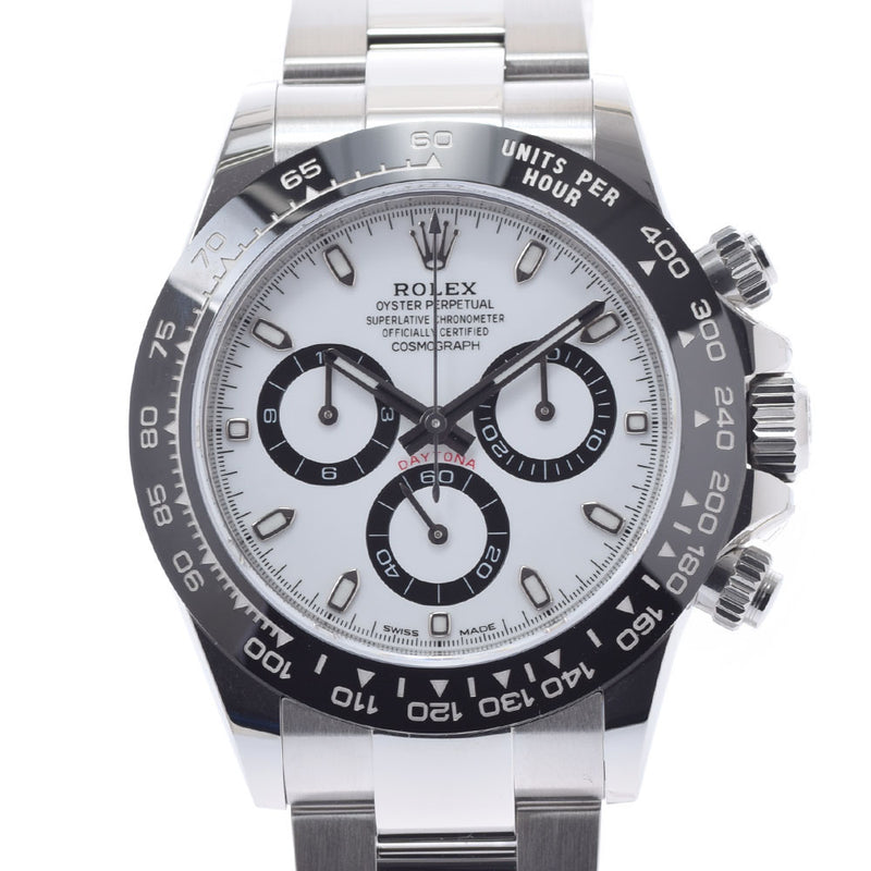 [Cash special price] ROLEX Rolex Daytona 116500LN Men's SS Watch Automatic White Dial Unused Ginzo