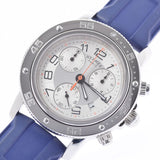 HERMES Hermes Clipper Diver Chrono CP2.410 Men's SS/Rubber Watch Quartz Silver Dial A Rank Used Ginzo