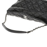 香奈儿香奈儿Matrasse Ultra Stitch链黑色银支小腿肩袋A级使用Ginzo