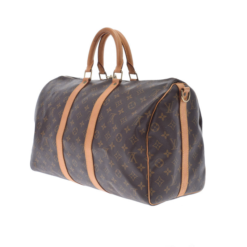 LOUIS VUITTON ルイヴィトン モノグラム キーポル バンドリエール45 ブラウン M41418 ユニセックス モノグラムキャンバス ボストンバッグ Bランク 中古 銀蔵