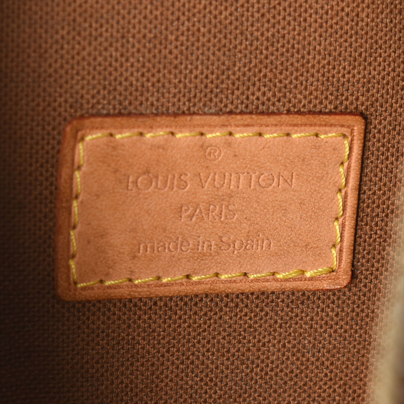 路易威顿路易·维顿（Louis Vuitton）路易威顿（Louis Vuitton）会标pochette ganjet ganjut brown M51870女用式字母帆布帆布body bodag b st Rank二手ginzo