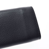 BALENCIAGA Balenciaga Ebriday Mini Wallet Black/White Ladies Leather Three Fold Wallet B Rank used Ginzo