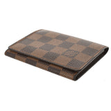 LOUIS VUITTON Louis Vuitton Damier Anverop Cartouvisit Card Case Brown N62920 Unisex Damier Cambus Business Card holder B Rank Used Ginzo