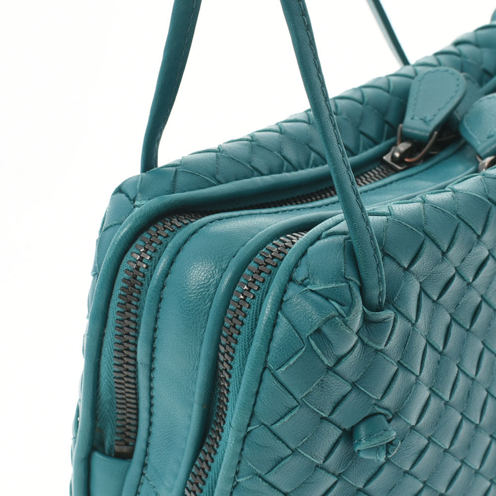 BOTTEGAVENETA ボッテガヴェネタ イントレチャート ターコイズ B04905191H レディース ラムスキン ショルダーバッグ ABランク  中古 《未使用品》 - Millbasindoctor