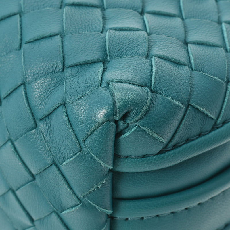 BOTTEGAVENETA Bottega Veneta Intrecciato Turquoise B04905191H Ladies Lambskin Shoulder Bag AB Rank Used Ginzo