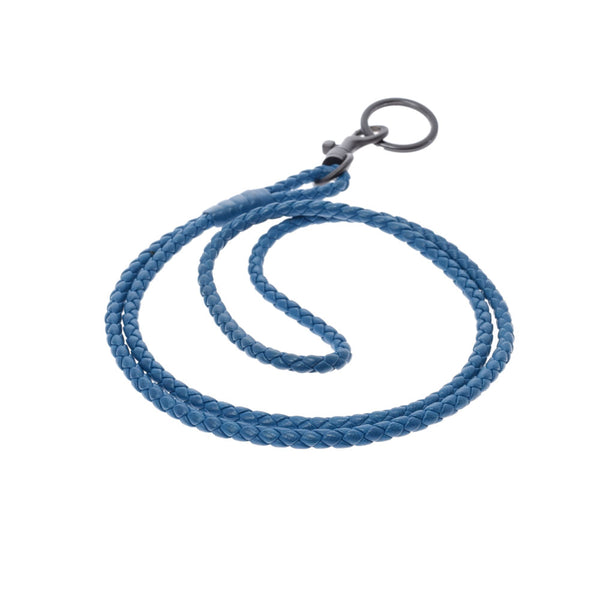 BOTTEGAVENETA BottegaVeneta Neck Strap Strap Intrecchart Blue Unisex Leather Strap AB Rank used Ginzo