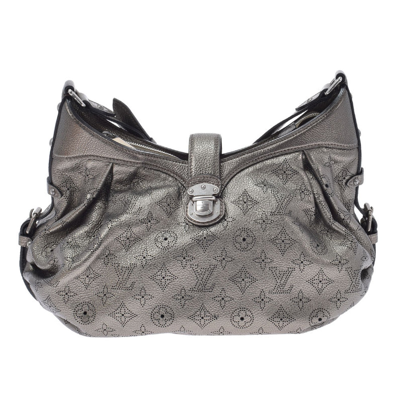 LOUIS VUITTON Louis Vuitton Monogram Mahina XS Aljan (Silver) M95718 Ladies Mahina Leather Shoulder Bag AB Rank Used Ginzo
