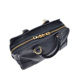 LOEWE Loewe Amasona 28 2WAY Bag Black Gold Bracket Ladies Calf Handbag B Rank used Ginzo