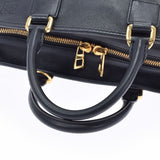 LOEWE Loewe Amasona 28 2WAY Bag Black Gold Bracket Ladies Calf Handbag B Rank used Ginzo