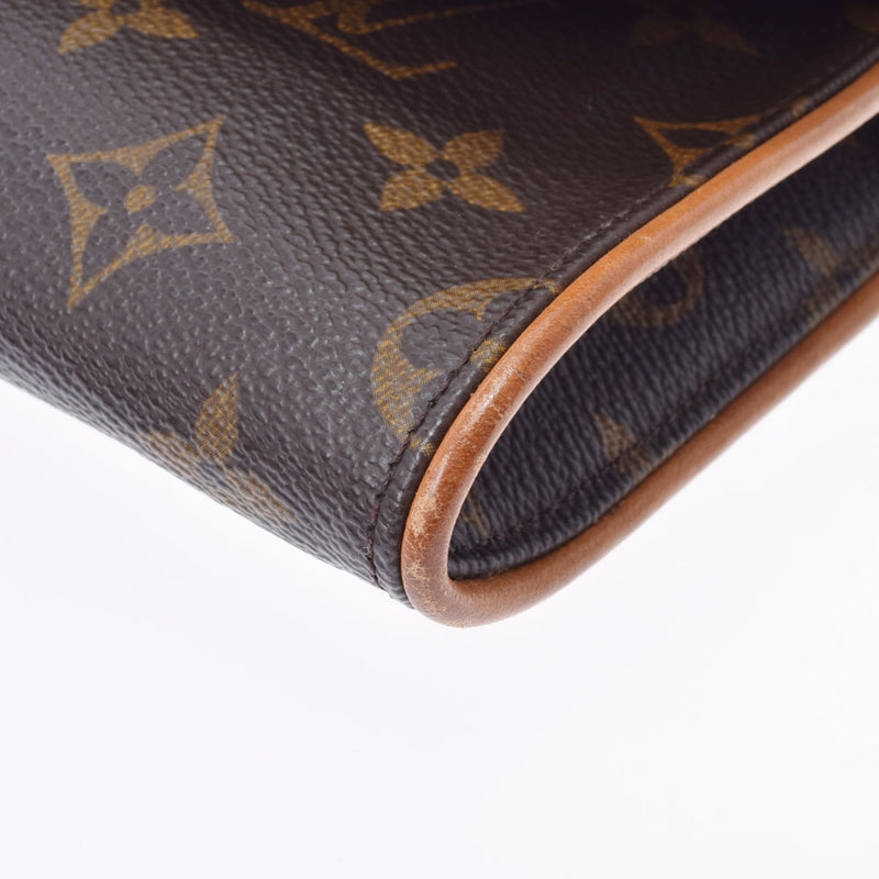 路易威顿路易·维顿（Louis Vuitton）路易威登（Louis Vuitton）会标pochette pochette twin gm棕色M51852女士会标帆布肩袋B等级二手ginzo