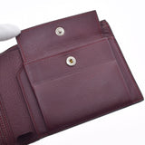 Cartier Cartier Mast Bicolor Black/Bordeaux Unisex Leather Bi -fold Wallet B Rank used Ginzo