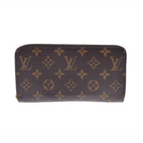 路易威顿路易·维顿（Louis Vuitton）路易威登（Louis Vuitton）会标Zippy Wallet Old Brown M60017 Munise -Monogram Canvas Canvas Canvas Wallet AB Rank Rank二手Ginzo