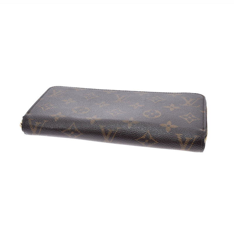 路易威顿路易·维顿（Louis Vuitton）路易威登（Louis Vuitton）会标Zippy Wallet Old Brown M60017 Munise -Monogram Canvas Canvas Canvas Wallet AB Rank Rank二手Ginzo